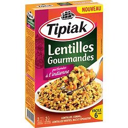 TIPIAK - Lentilles Gourmandes Parfumées A L'Indienne