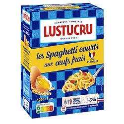 LUSTUCRU - Les Spaghetti Courts Aux Oeufs Frais 