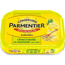 CONSERVERIE PARMENTIER - Sardines Citron Et Basilic Sans Huile 