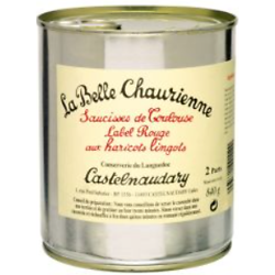 LA BELLE CHAURIENNE - Saucisses De Toulouse Label Rouge Aux Haricots Lingots