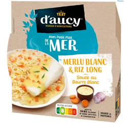 DAUCY - Merlu Blanc Et Riz Long Sauce Au Beurre Blanc