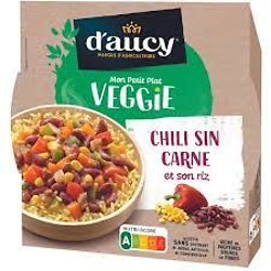 DAUCY - Veggie Chili Sin Carne Et Son Riz