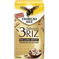 TAUREAU AILÉ - 3 Riz - Riz Long Grain, Riz Rouge, Riz Sauvage