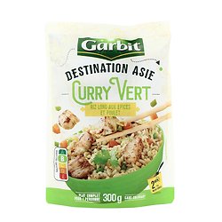 GARBIT - Destination Asie - Curry Vert - Riz Long Aux Epices Et Poulet