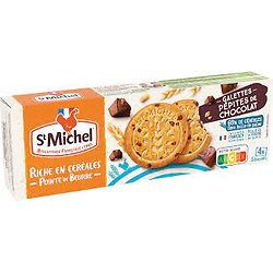 ST MICHEL - Galettes Pépites De Chocolat Riches En Céréales 