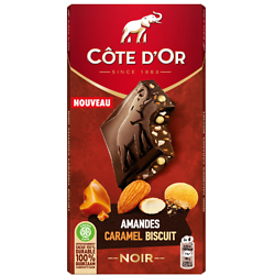 CÔTE D'OR - Chocolat Noir Amandes Caramel Biscuit