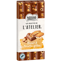 NESTLE - Chocolat Au Lait Biscuit Et Noisettes Grillées