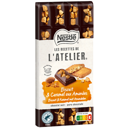 NESTLE - Chocolat Noir Biscuit Et Caramel Aux Amandes