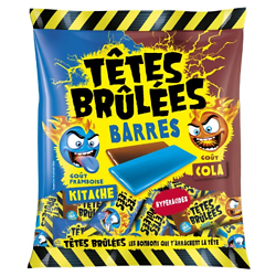 TÊTES BRULÉES - Barres Goûts Framboise/Cola