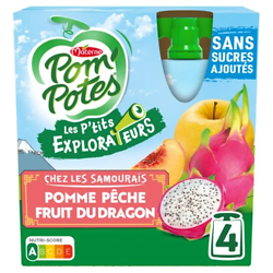 MATERNE - Pom'Potes Pomme Pêche Fruit Du Dragon