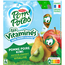 MATERNE - Pom'Potes Les Vitaminés Pomme Poire Kiwi