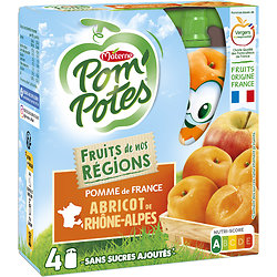 MATERNE - Pom'Potes Pomme Abricot De Rhône-Alpes
