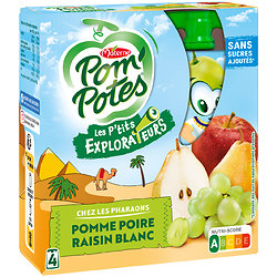 MATERNE - Pom'Potes Pomme Poire Raisin Blanc