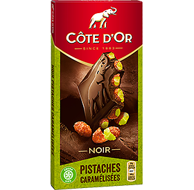 CÔTE D'OR - Noir - Pistaches Caramélisées- Disponible à partir du 31/08