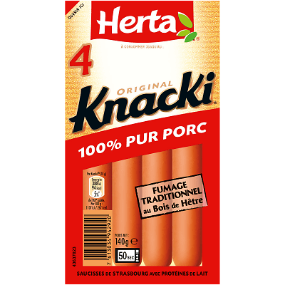 HERTA - Knacki Pur Porc  - Disponible à partir du 25/08