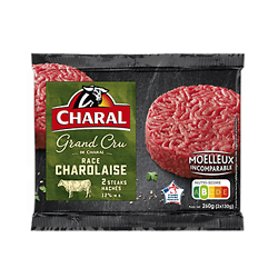 CHARAL - Steaks Hachés Grand Cru Charolaise - DLC 25/09