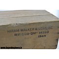 Caisse bois pour 12 rations KS WT43 CU 1.3 Hiram Walker & Sons Inc. WII 009 QM 14263 1944