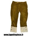 Repro pantalon culotte de velours Ersatz - France WW1 WW2. Taille 50