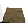 Repro pantalon culotte kaki - France WW2 - taille 48