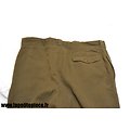Repro pantalon culotte kaki toile sergé - France WW2 - taille 46 - officier / sous-officier