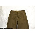 Repro pantalon culotte kaki toile sergé - France WW2 - taille 34 - officier / sous-officier