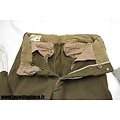 Repro pantalon culotte kaki toile sergé - France WW2 - taille 34 - officier / sous-officier