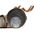 Boitier masque à gaz Allemand 1915 reconditionné / camouflé - Gummimaske 