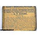 Petite boite médical Allemande début 20e Siècle. Asche's bronchial-pastillen seit 1877