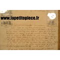 Lettre d'un prisonnier de Guerre 3 régiment d'Infanterie de Marine 1870