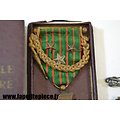 Croix de Guerre 1914-1916 avec fourragère et citations + broche forêt de Facq