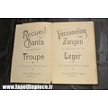 BELGIQUE - Chants à l'usage de la troupe Verzameling van Zangen ten Gebruike van het Leger
