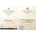 Documents remise de médailles 9e Panzerdivision SS Hohenstaufen