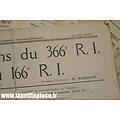 Lot bulletins "Les anciens du 366 RI et 166 RI" années 1930