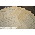Lot bulletins "Les anciens du 366 RI et 166 RI" années 1930