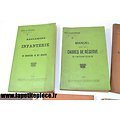 Lot livres / manuel règlement Armée Belge Première / Deuxième Guerre Mondiale