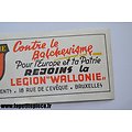 Autocollant propagande Rejoins la Legion Wallonie, 18 rue de l'Evêque Bruxelles