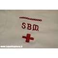 Repro mouchoir brodé SBM Secours aux blessés Militaires, Infirmière WW1
