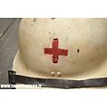 Casque Français modèle 1926 reconditionné Croix de Rouge / Infirmier