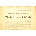 Villy la Ferté, livret par Jean-Paul Vaillant, Episode de Mai 1940, ligne Maginot. France WW2