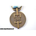Médaille de la déportation et de l'internement INTERNE 1914-1918, ruban rayures diagonales