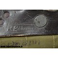 Sac à dos Allemand Tornister modèle 1939. Fabrication Kritzler K.G. 1943 REBBELROTH. Nominatif