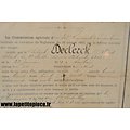 Certificat de bonne conduite 196 Régiment d'Infanterie 1902 - Declerck Alfred (né le 22 janvier 1878)