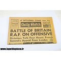 Repro Journal Daily Sketch 19 juin 1940. Battle of Britain RAF On Offensive