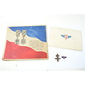 Lot France Libre, insigne, croix de Lorraine et livres La Première division Française Libre