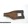 Repro gousset porte épée-baionnette 1888 cuir noir. France WW1 début de Guerre