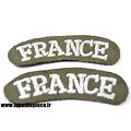 Repro lot x 2 - Patch FRANCE - commando Kieffer