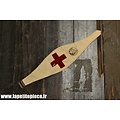 Brassard Croix Rouge - Infirmier / brancardier. France WW2. Ministère de la Santé Publique