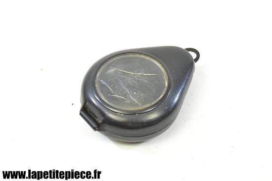 Boitier de montre gousset plastique noir, années 1950. Idéal reconstitution WW2 