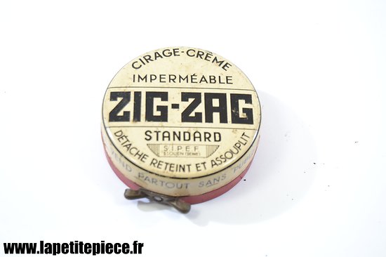Boite de cirage à chaussure ZIG ZAG - France années 1930