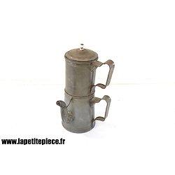 Petite cafetière en tôle étamée - France WW1 